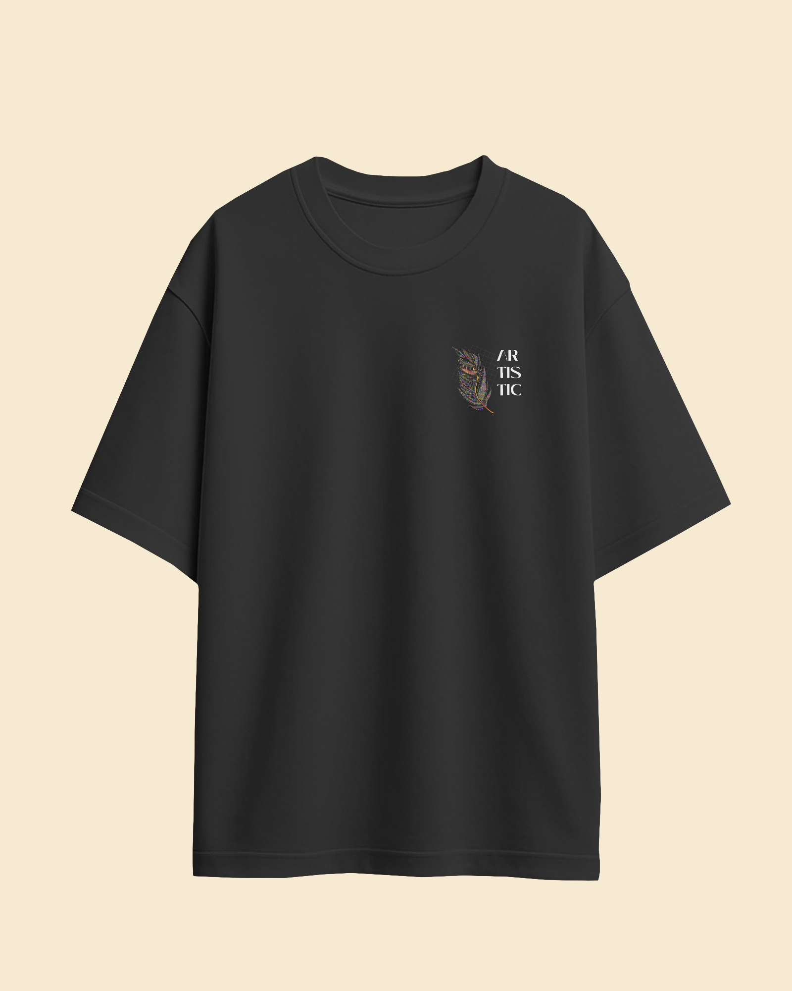 Artistic Muse Oversized T-Shirt – Premium 240 GSM Streetwear Tee for Creative Souls (Unisex) - indiflux.store