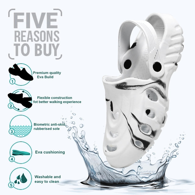 Clogs for Men (White & Black) - indiflux.store