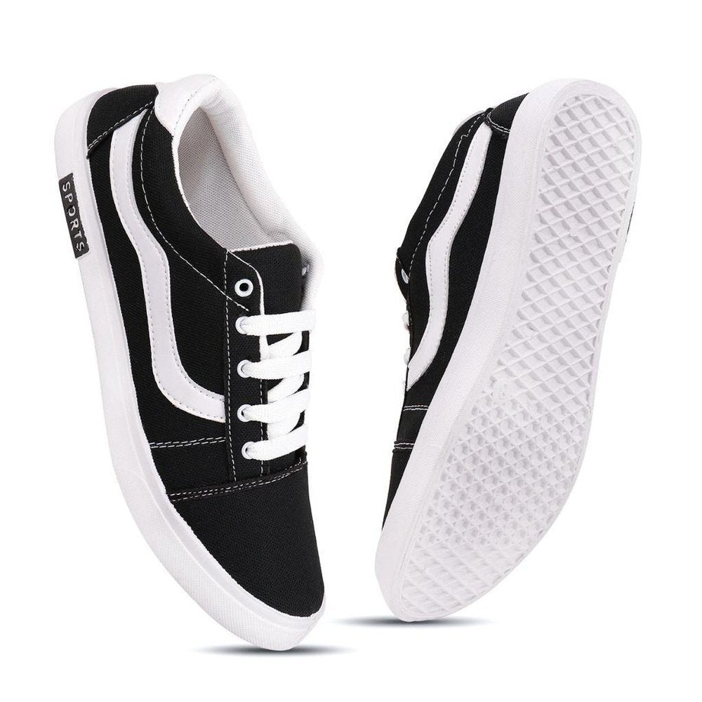 Casual Shoes for Men (Black & White, 6) - indiflux.store