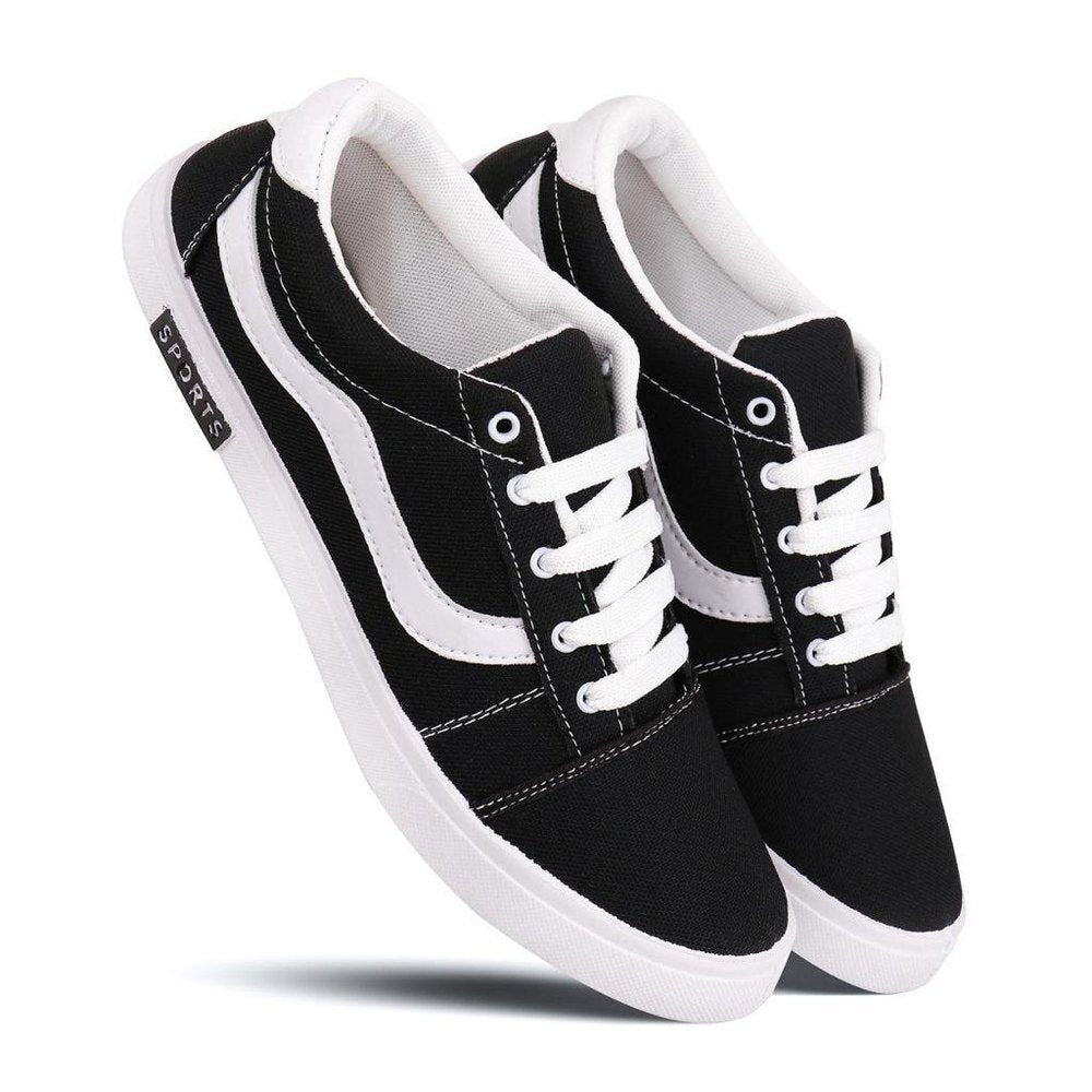 Casual Shoes for Men (Black & White, 6) - indiflux.store