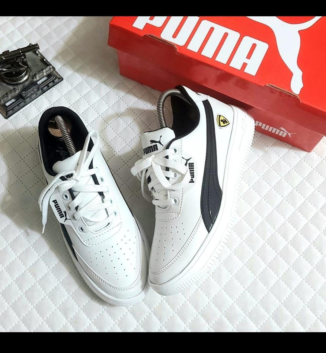 Sneakers for Men (White & Black, 6) - indiflux.store