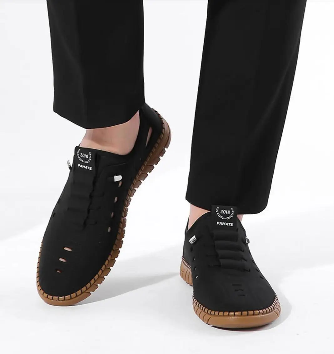 Men's Stylish Laser Cut Casual Shoes - indiflux.store