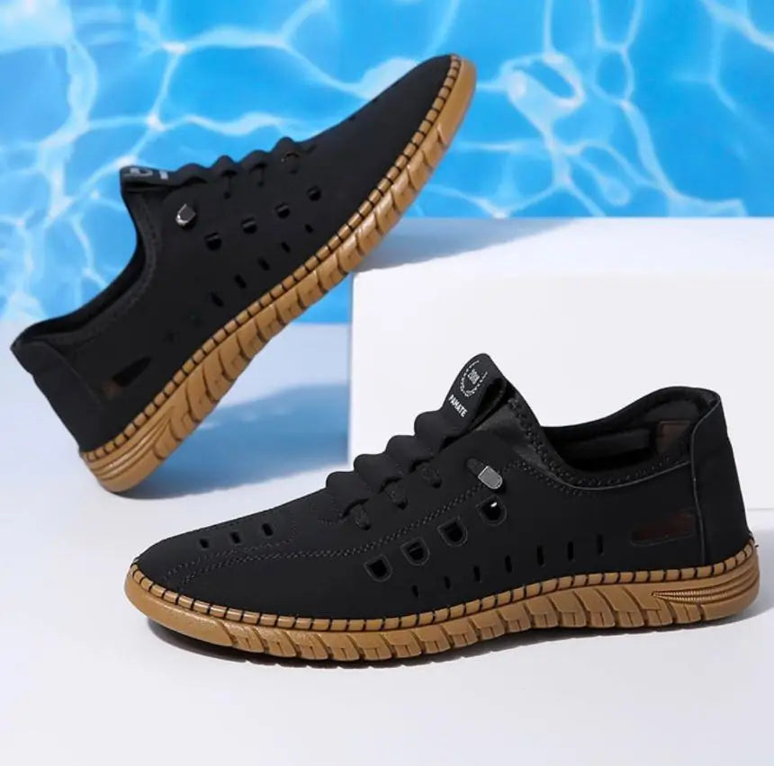 Men's Stylish Laser Cut Casual Shoes - indiflux.store