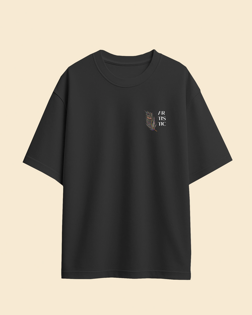 Artistic Muse Oversized T-Shirt – Premium 240 GSM Streetwear Tee for Creative Souls (Unisex) - indiflux.store