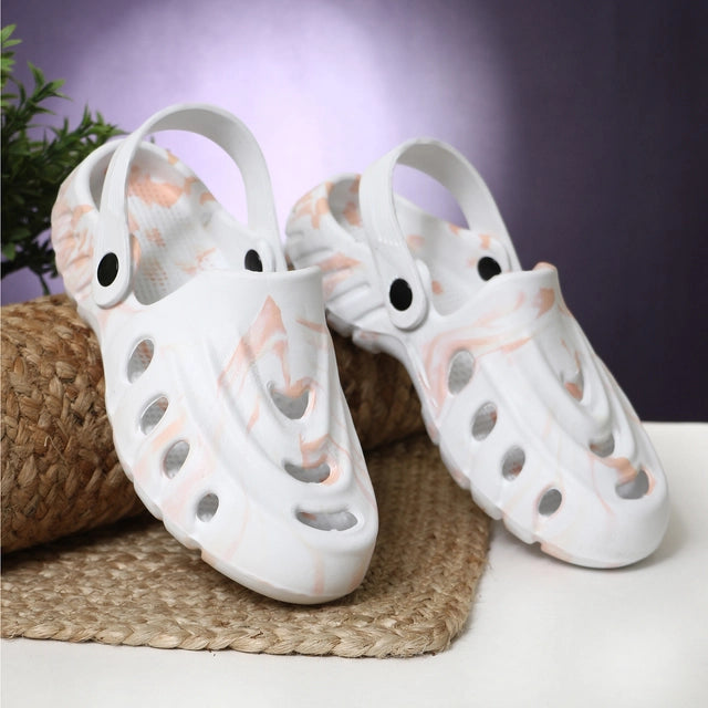 Clogs for Men (Peach & White) - indiflux.store